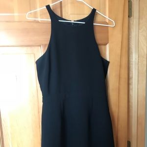 Fitted, High-Neckline Black J.Crew Dress